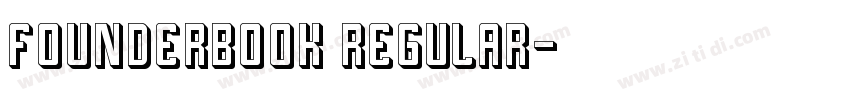 FounderBook Regular字体转换